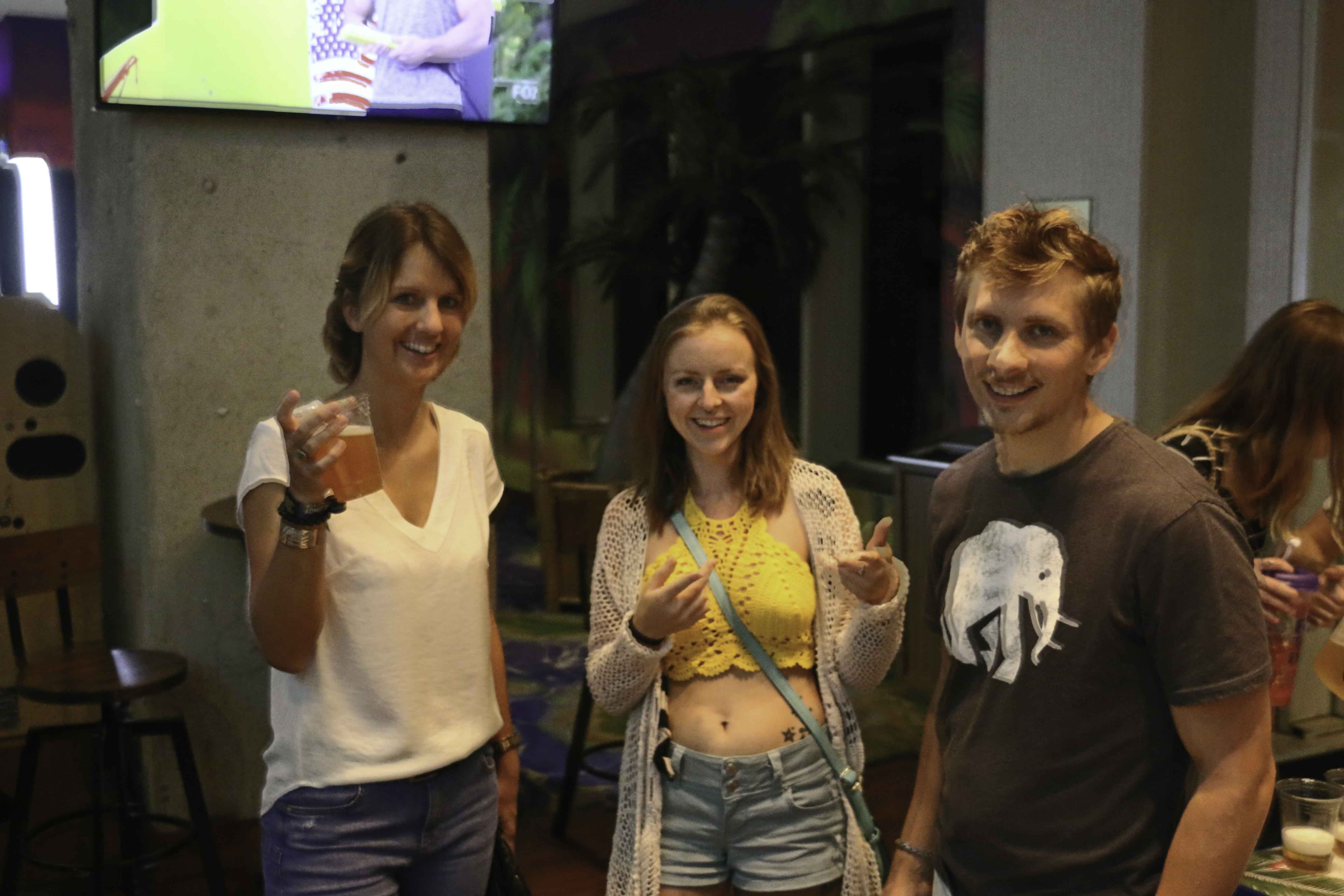 Playing Beer Pong with the cutest Steemian couple on the Vegas Strip